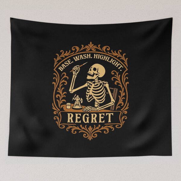Item preview, Base Wash Highlight Regret Funny Miniature Painter designed and sold by pixeptional.