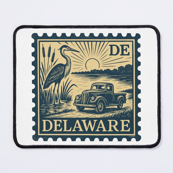 Item preview, Delaware Stamp, Bay Breeze & Backroads designed and sold by Automotive Art by Greg.