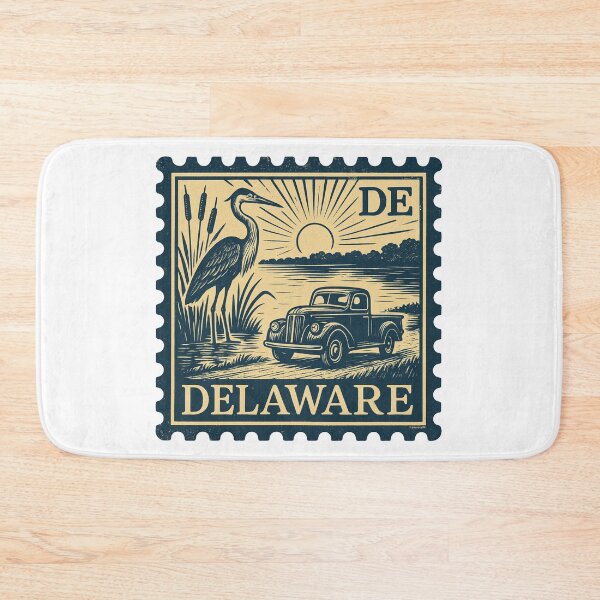 Item preview, Delaware Stamp, Bay Breeze & Backroads designed and sold by Automotive Art by Greg.