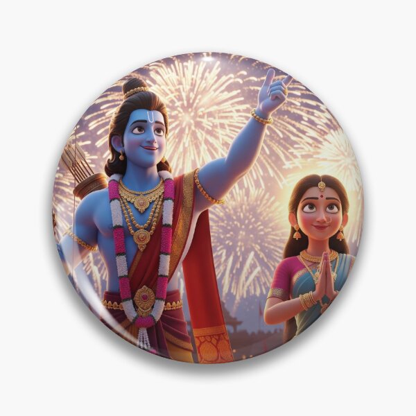 Item preview, Dusshera inspired sita ram design  designed and sold by sanyashr7.