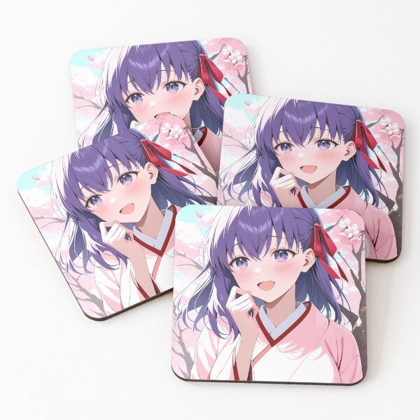 Item preview, Sakura Matou Fate Stay Night Anime Girl Pink Kimono designed and sold by earlobejerk.