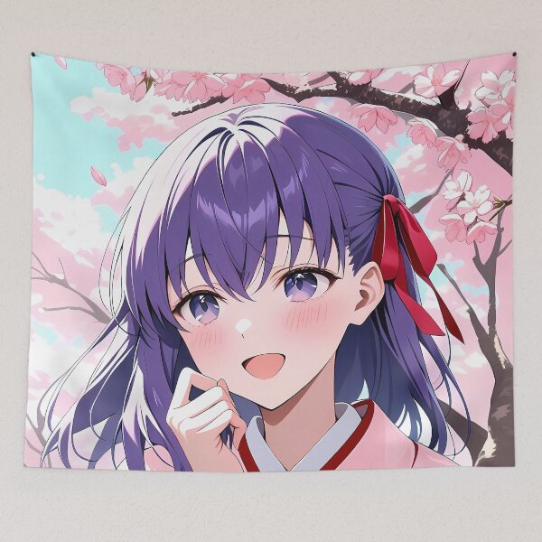 Item preview, Sakura Matou Fate Stay Night Anime Girl Pink Kimono designed and sold by earlobejerk.