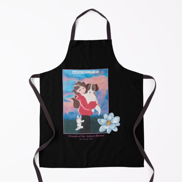 Item preview, Girl Holding A Dog With A Cat On Her Leg designed and sold by COOKHOLLAND.