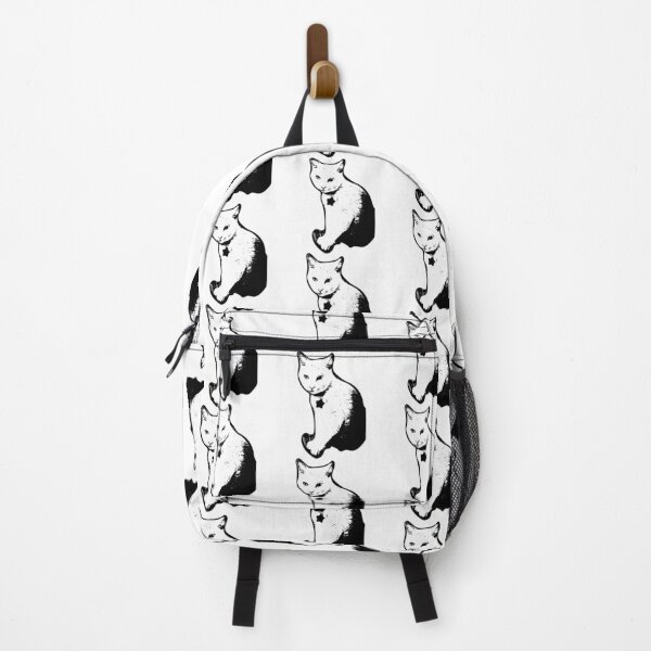 Item preview, Black & White Kitty Cat sitting looking at you designed and sold by NC NatureVisions.
