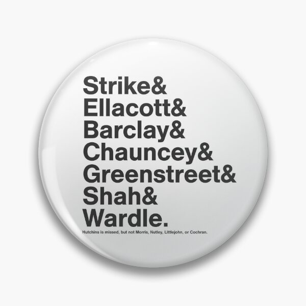 Item preview, Cormoran Strike - Detective Agency Employees (The Hallmarked Man) designed and sold by wxnw-designs.