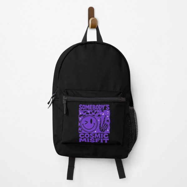Item preview, Somebody’s Cosmic Misfit  – Trippy Smiley Face Skeleton Hand Space Aesthetic  designed and sold by POD DYNASTY | Original Print On Demand T-Shirt Graphics.