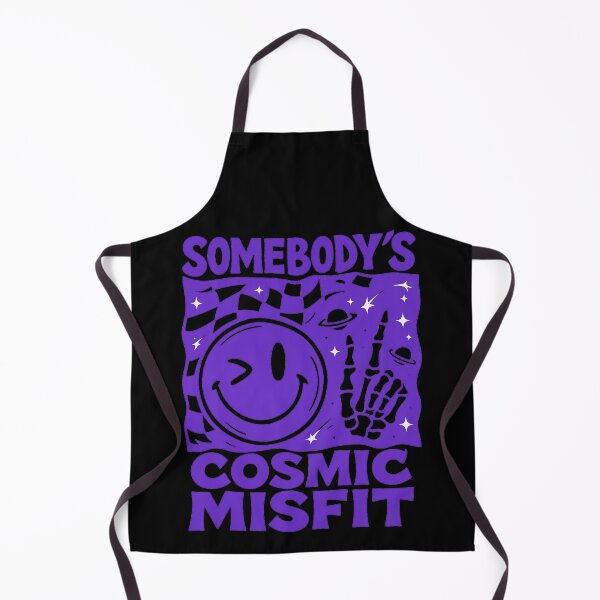 Item preview, Somebody’s Cosmic Misfit  – Trippy Smiley Face Skeleton Hand Space Aesthetic  designed and sold by POD DYNASTY | Original Print On Demand T-Shirt Graphics.