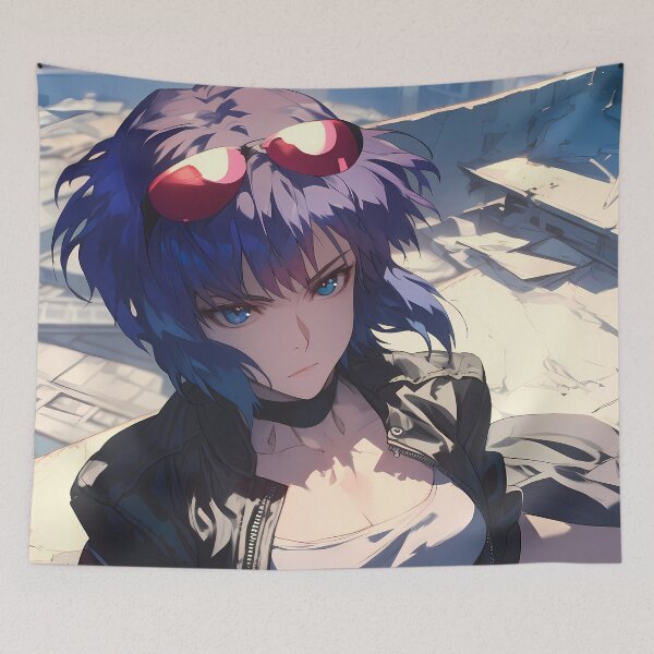 Item preview, Mokoto Kusanagi Ghost In The Shell Anime Cyberpunk City designed and sold by earlobejerk.