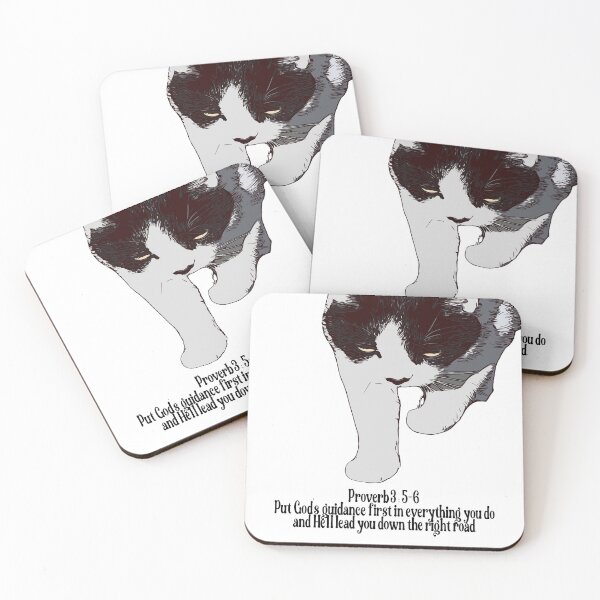 Item preview, Black and white kitty with guiding words to live by designed and sold by NC NatureVisions.
