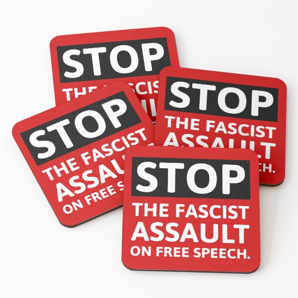 Item preview, Stop the fascist assault on free speech  designed and sold by Rachel the Artist .