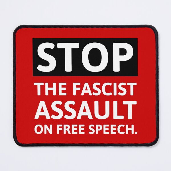 Item preview, Stop the fascist assault on free speech designed and sold by Rachel the Artist .