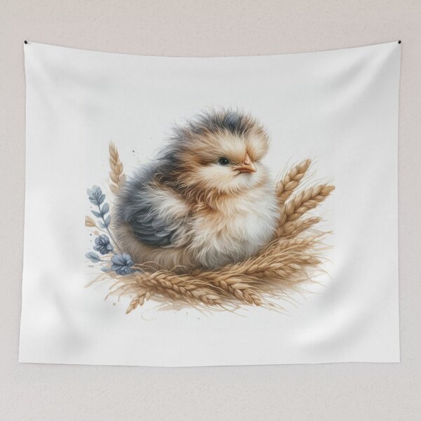 Item preview, Farmhouse Chick – Rustic Baby Animal Wall Art designed and sold by WF-Studio.
