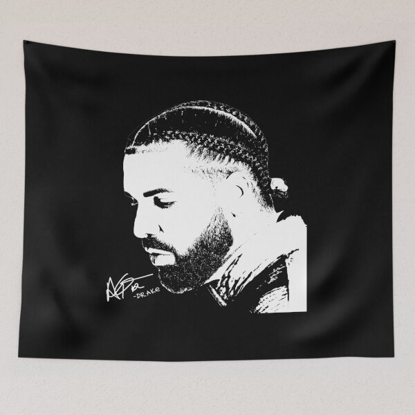 Item preview, Drake Monochrome Portrait Sketch Minimalist Headshot designed and sold by jotaro201.