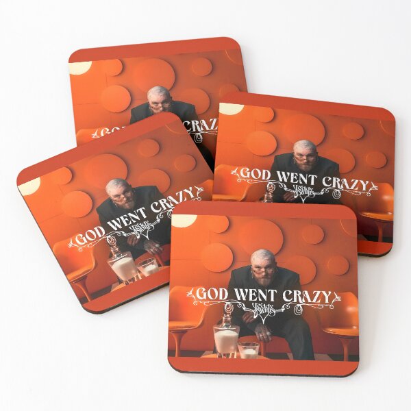 Item preview, Teddy Swims "God Went Crazy" Poster – Gothic Typography Music Art in Orange Room Style designed and sold by FutureWellShop.