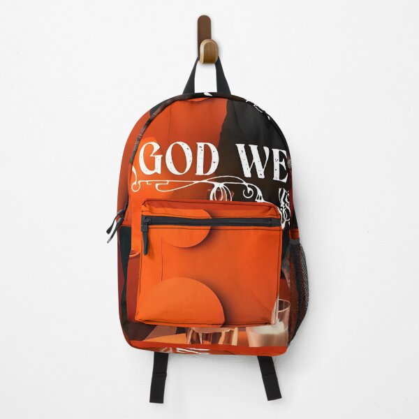 Item preview, Teddy Swims "God Went Crazy" Poster – Gothic Typography Music Art in Orange Room Style designed and sold by FutureWellShop.