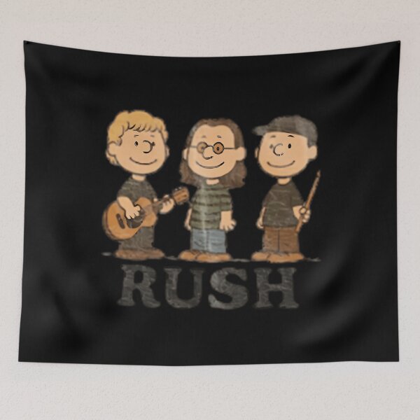 Item preview, Rush Band Peanuts Style Baby Tee Vintage Rock Band Tee Cartoon Rush Fan Girl designed and sold by TRUJILLOSIMPSON.