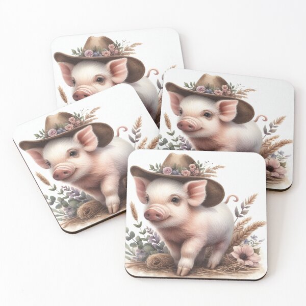 Item preview, Farmhouse Piglet – Cozy Country Nursery Decor designed and sold by WF-Studio.