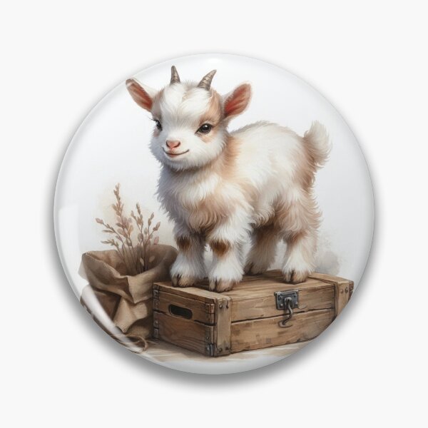 Item preview, Farmhouse Goat – Rustic Country Animal Print designed and sold by WF-Studio.