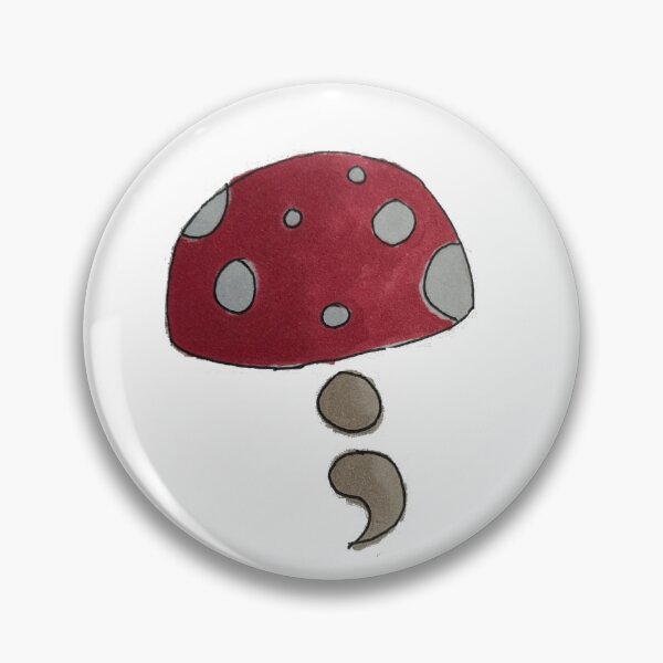 Item preview, Semi-Colon Red Mushroom designed and sold by BlossomingHope.