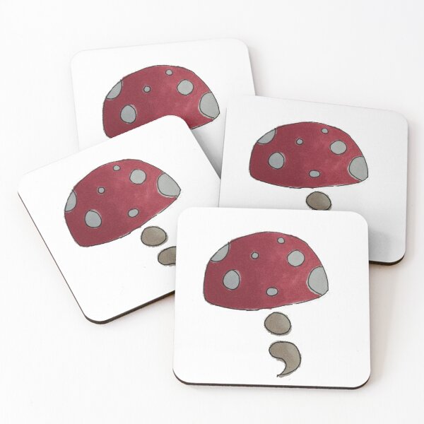 Item preview, Semi-Colon Red Mushroom designed and sold by BlossomingHope.