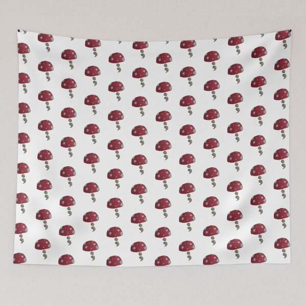 Item preview, Semi-Colon Red Mushroom designed and sold by BlossomingHope.