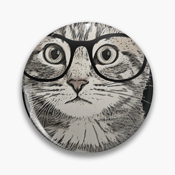 Item preview, Hipster Cat Kitten Spectacles Eye Glasses Funny Cute designed and sold by truongminhrng.
