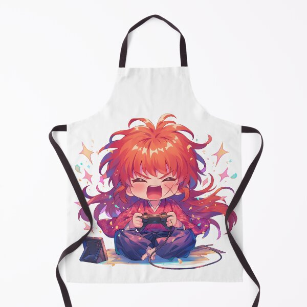 Item preview, Himura Kenshin Rurouni Kenshin Cute Chibi Playing Video Game Anime designed and sold by earlobejerk.