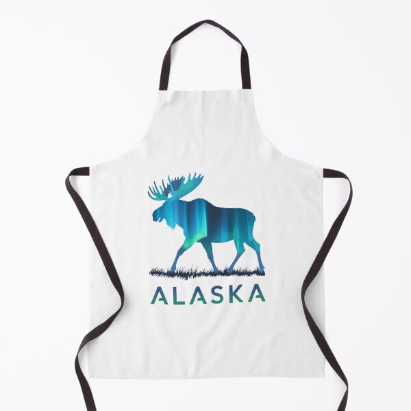 Item preview, Alaskan Moose with Aurora Borealis Snow Scene designed and sold by Sunset4Bones.
