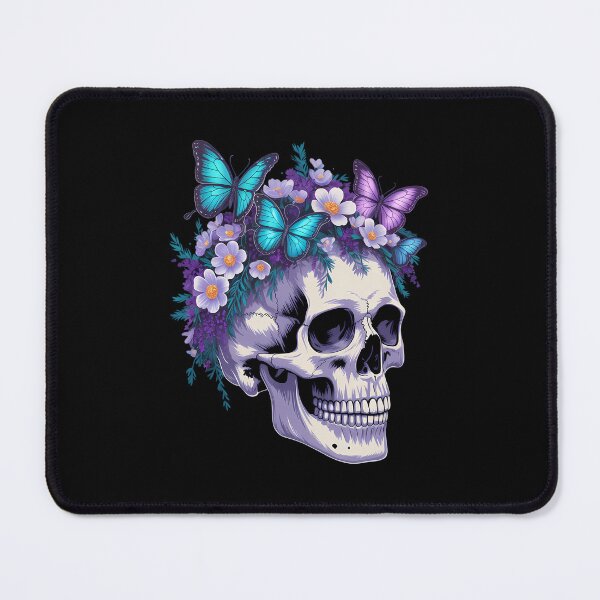 Item preview, Floral Skull Halloween Butterfly designed and sold by Sunset4Bones.