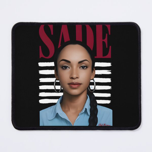 Item preview, Sade Adu Portrait Art – Minimalist Music Icon Graphic Tee with Bold Red Lettering designed and sold by FutureWellShop.