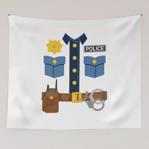 Item preview, Police Officer Uniform Illustration designed and sold by SunshineeInk.
