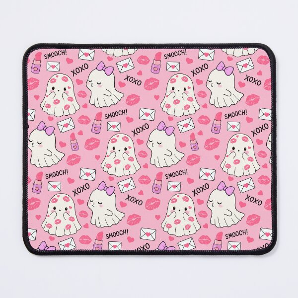 Item preview, Valentines Kissing Ghost Seamless Pattern  designed and sold by Sunnyneststudio.