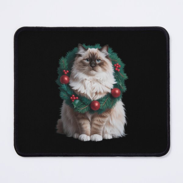 Item preview, Ragdoll Cat Christmas Xmas designed and sold by Sunset4Bones.