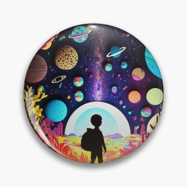 Item preview, Explorer of Many Worlds – Cosmic Adventure Art designed and sold by The-Chic-Geek-.