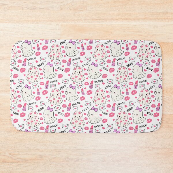 Item preview, Valentines Kissing Ghost Seamless Pattern  designed and sold by Sunnyneststudio.
