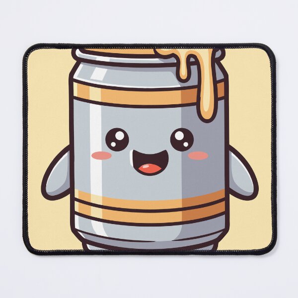 Item preview, Cute Kawaii Beer Tin Mascot designed and sold by Printips store.