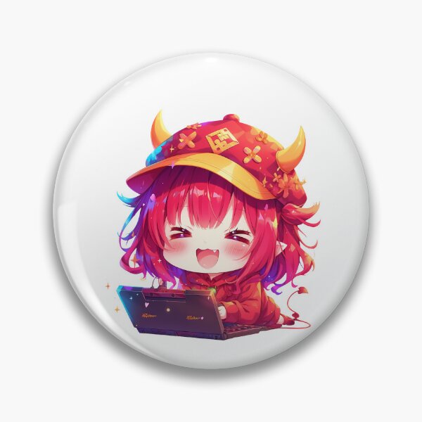 Item preview, Chiho Sasaki Devil Part Timer Cute Chibi Playing Video Game Anime Girl designed and sold by earlobejerk.