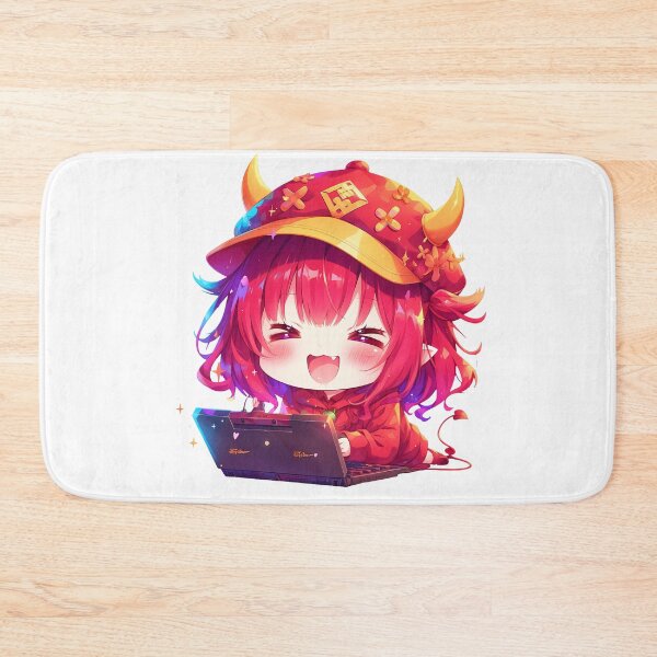Item preview, Chiho Sasaki Devil Part Timer Cute Chibi Playing Video Game Anime Girl designed and sold by earlobejerk.