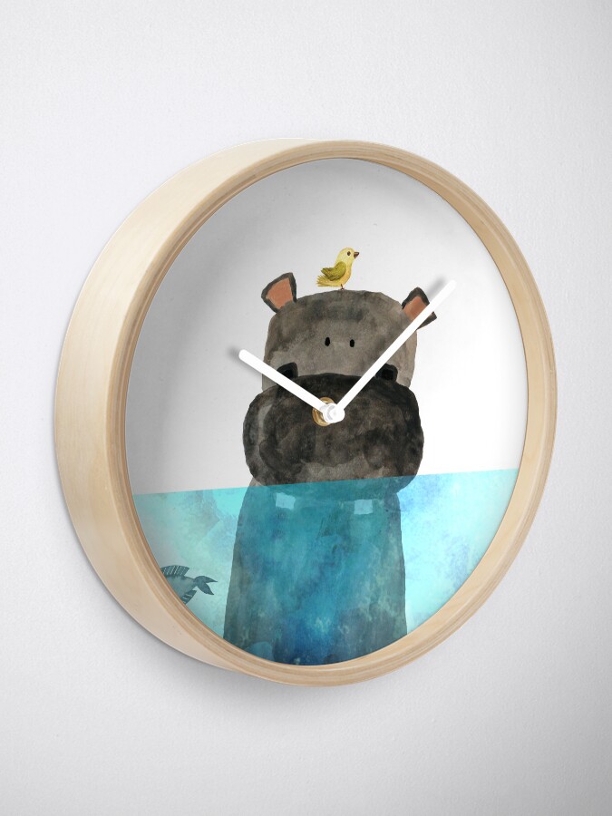 Alternate view of Hippo Love Clock