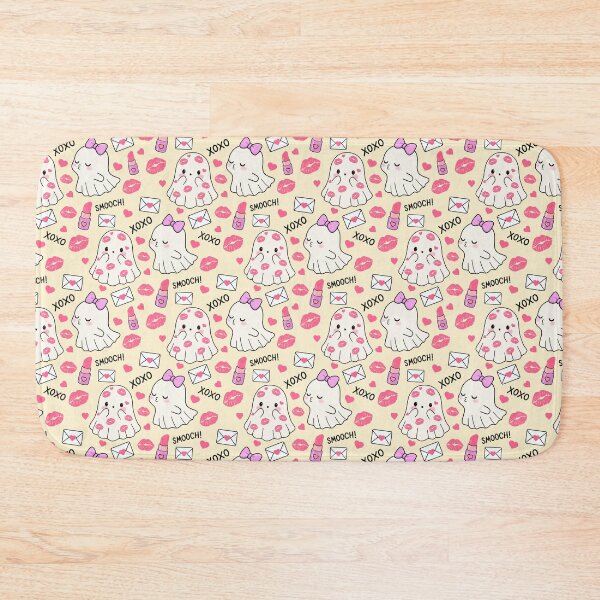 Item preview, Valentines Kissing Ghost Seamless Pattern  designed and sold by Sunnyneststudio.