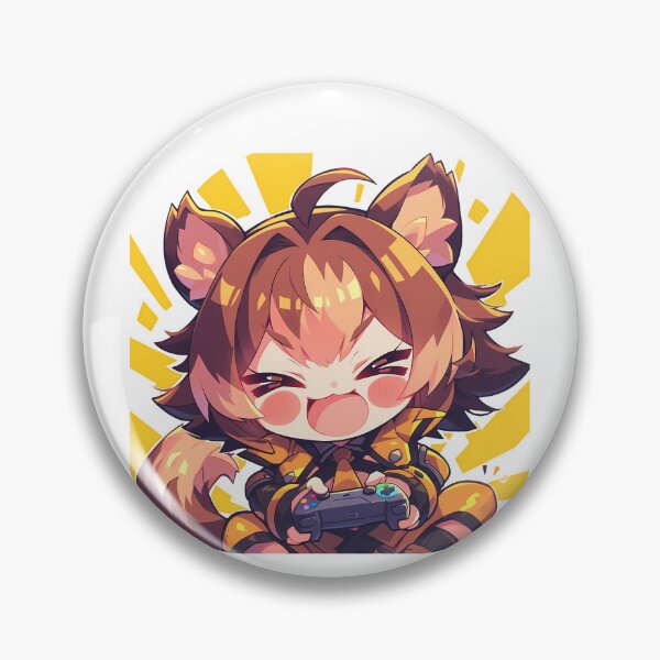 Item preview, Makoto Nanaya Blazblue Cute Chibi Playing Video Game Game Girl designed and sold by earlobejerk.