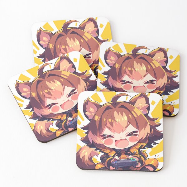Item preview, Makoto Nanaya Blazblue Cute Chibi Playing Video Game Game Girl designed and sold by earlobejerk.