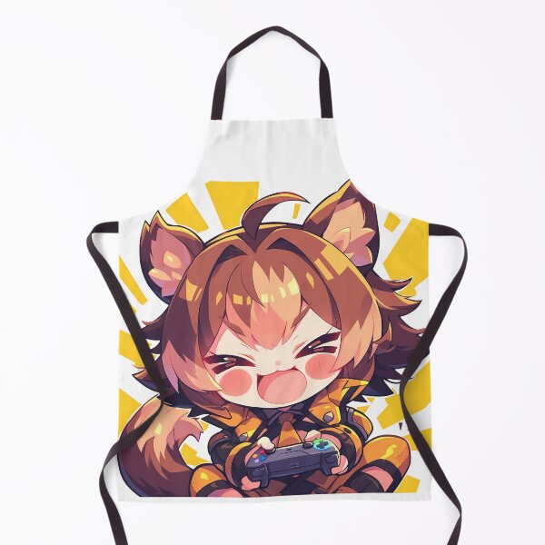 Item preview, Makoto Nanaya Blazblue Cute Chibi Playing Video Game Game Girl designed and sold by earlobejerk.