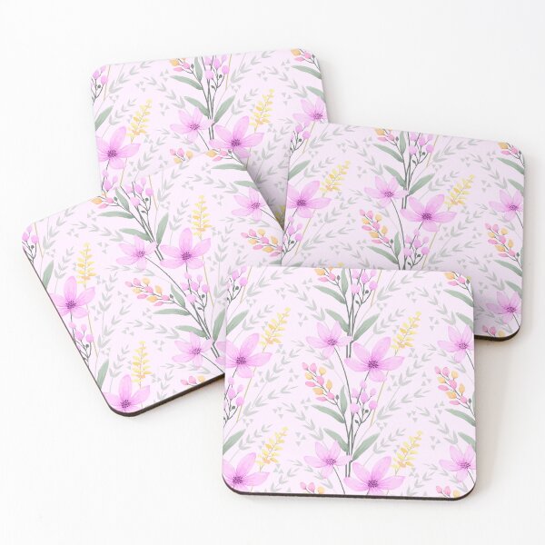 Item preview, Pink flower cottagecore aesthetic pattern  designed and sold by cocomelon168.