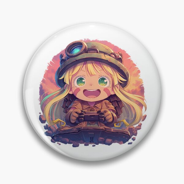 Item preview, Riko Made in Abyss Cute Chibi Playing Video Game Anime Girl designed and sold by earlobejerk.