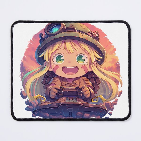 Item preview, Riko Made in Abyss Cute Chibi Playing Video Game Anime Girl designed and sold by earlobejerk.
