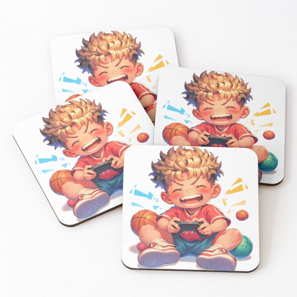 Item preview, Hanamichi Sakuragi Slam Dunk Cute Chibi Playing Video Game Anime designed and sold by earlobejerk.