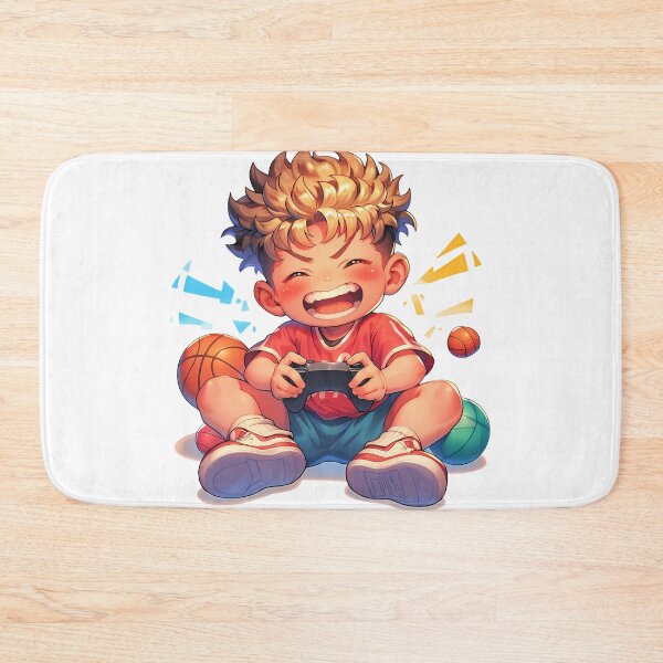 Item preview, Hanamichi Sakuragi Slam Dunk Cute Chibi Playing Video Game Anime designed and sold by earlobejerk.