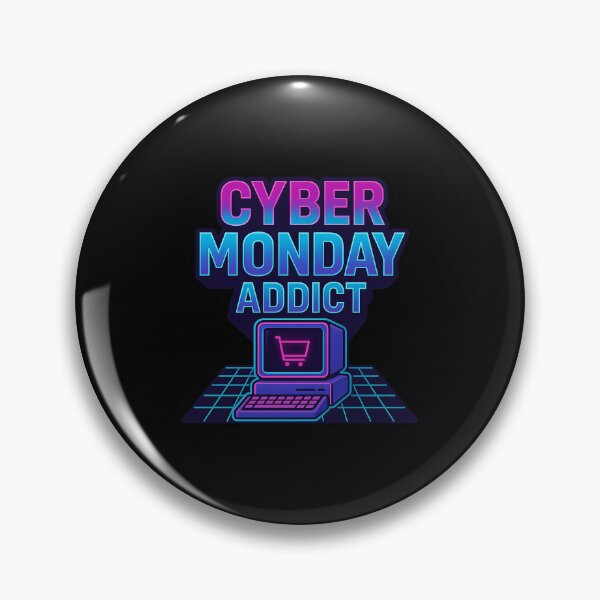 Item preview, Cyber Monday Addict – Neon Retro Shopping designed and sold by BoldApparel.