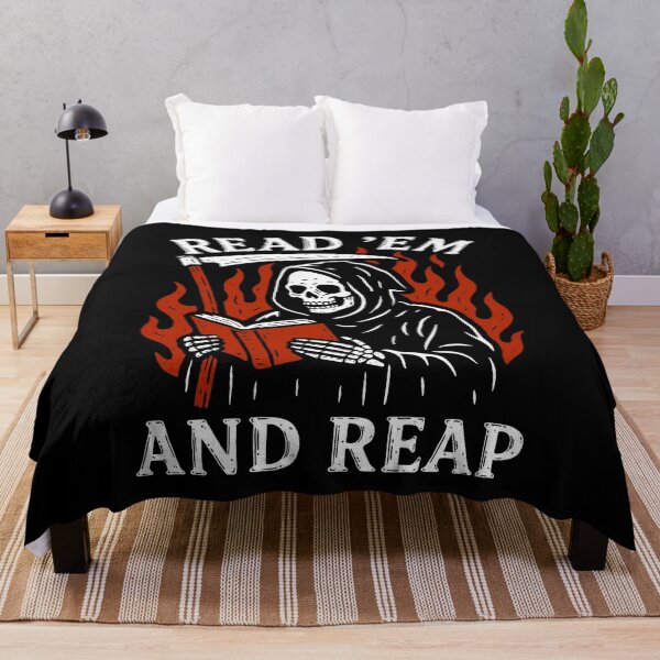 Item preview, Read ’Em and Reap Grim Reaper Book Lover designed and sold by petestyles.